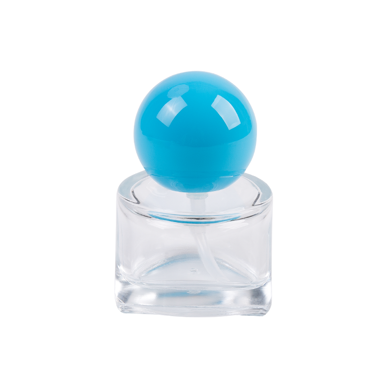 Chai mỹ phẩm thủy tinh 30ml có nắp ABS màu xanh