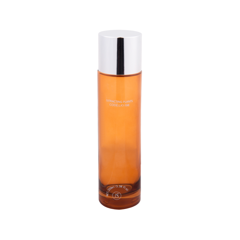 200ml Chai kem xốp thủy tinh màu hổ phách thanh lịch