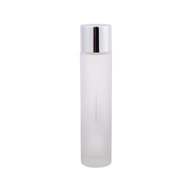 120ml chai kem dưỡng da màu trắng bạc đơn giản