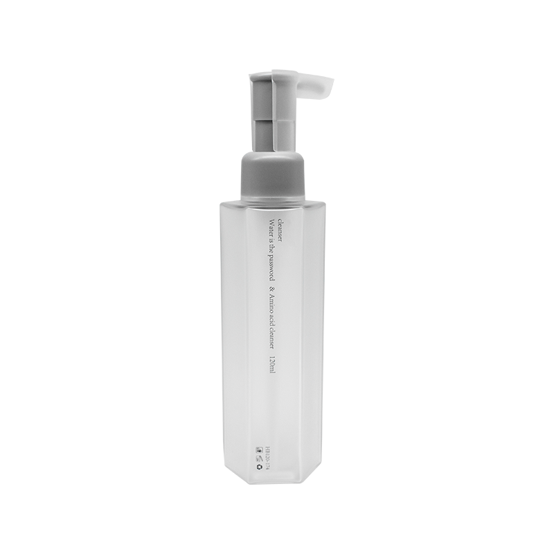 Chai sữa rửa mặt hình lục giác PETG 120ml